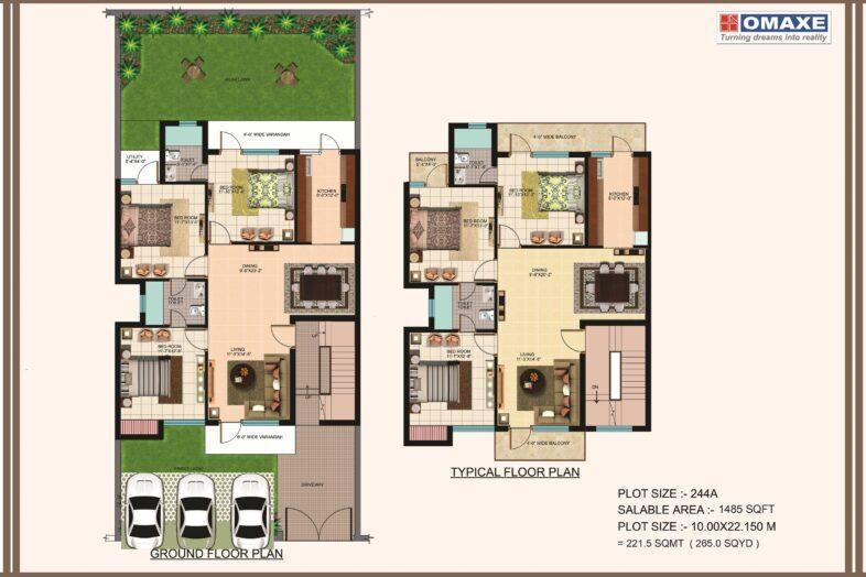 Floor-Plan-Omaxe-Silver-Birch-New-Chandigarh-01
